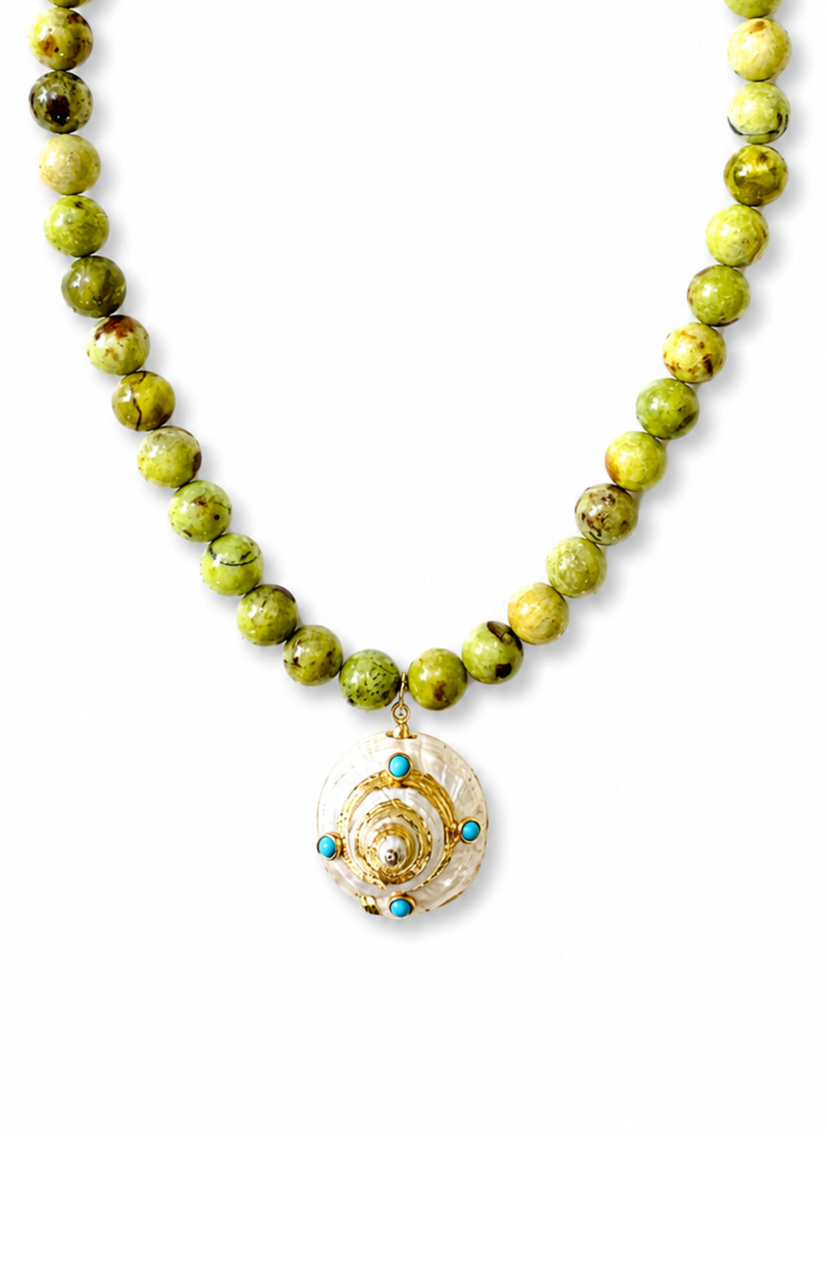 Capri Green Opal Necklace