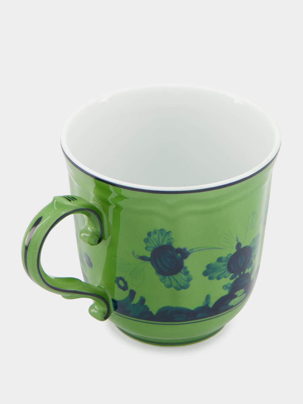Ginori 1735 Oriente Italiano Mug, Malachite, side view