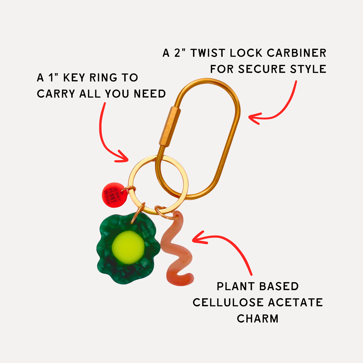 Shape Shapes Bag Charm - Winnie