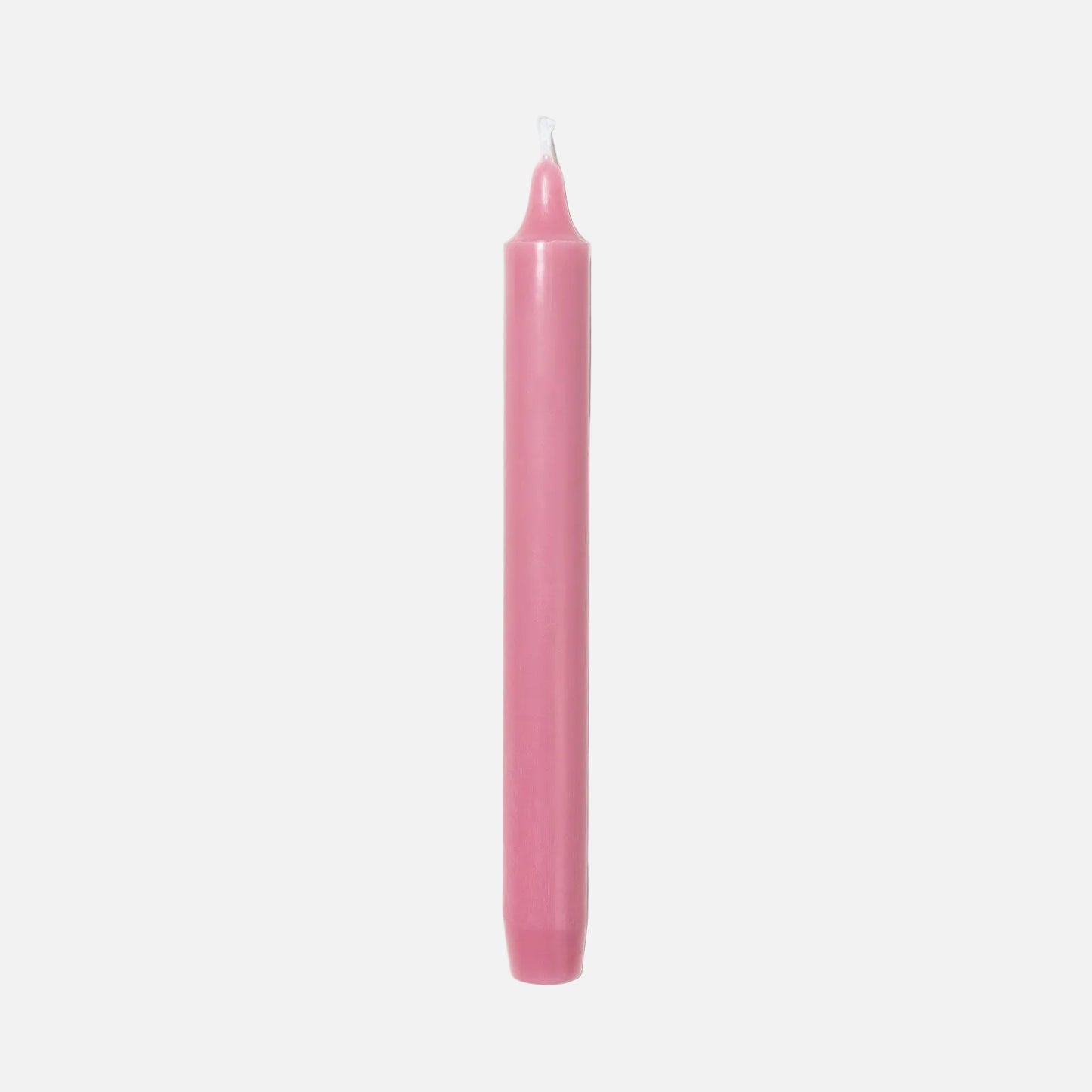 Blush candle on a light gray background
