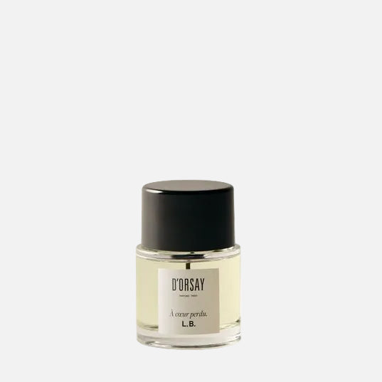 Perfume bottle labeled 'D'Orsay' on a white background