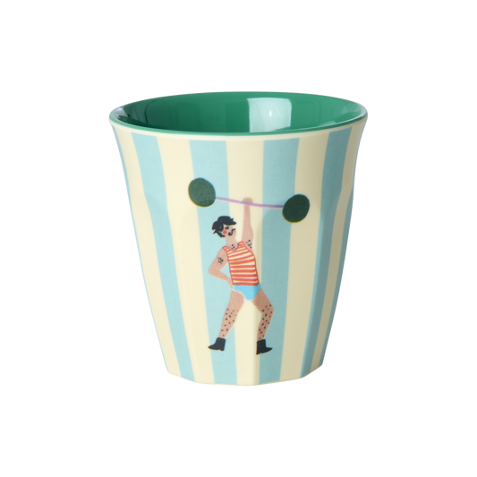 Melamine Kids Cups in Fun Fair Mint Prints - Small - 6 pcs. in Gift Box