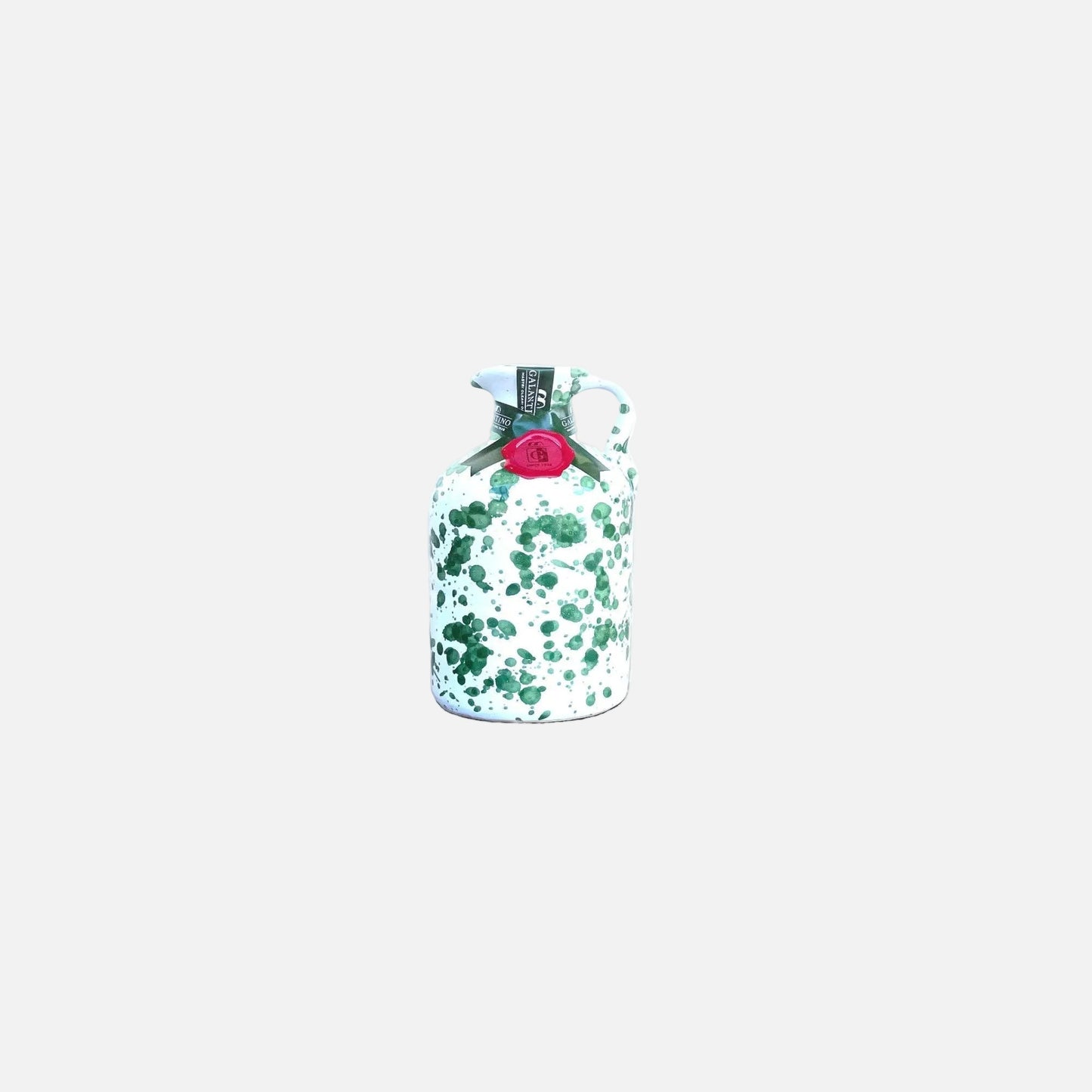Floral-patterned water bottle with a pink cap on a white background