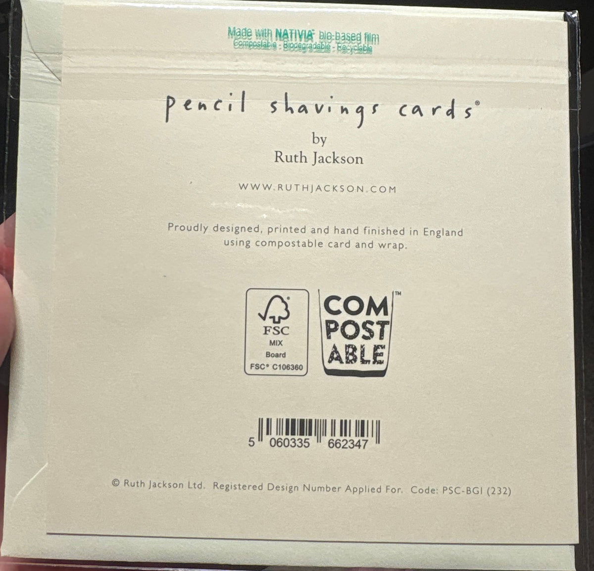 Cupcake Card – Handfinished UK Real Pencil Shavings
