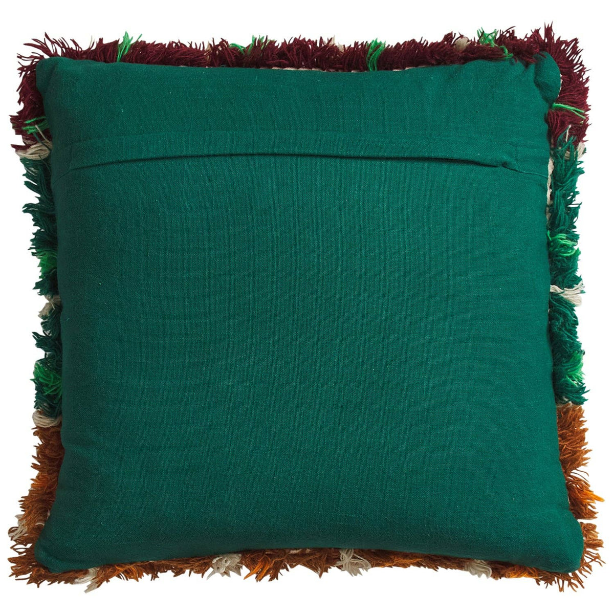 Karina Shag Cushion - Verdant: Feather Insert