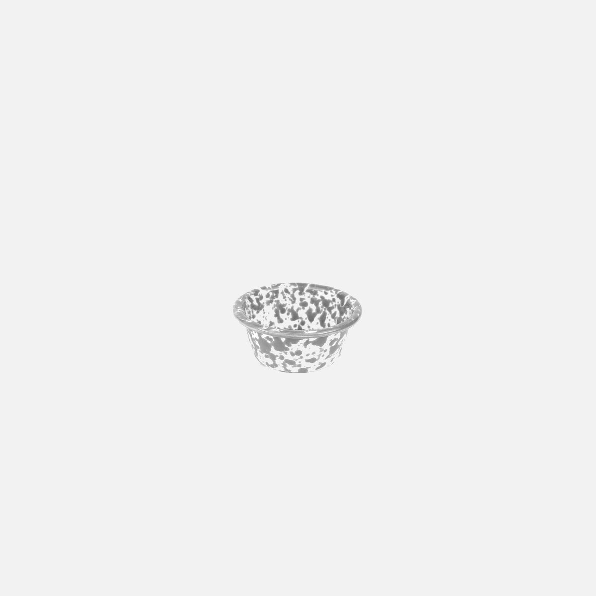 Splatter Enamelware Ramekin: Grey Splatter
