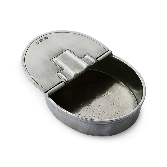 Oval Lidded Cigar Ashtray