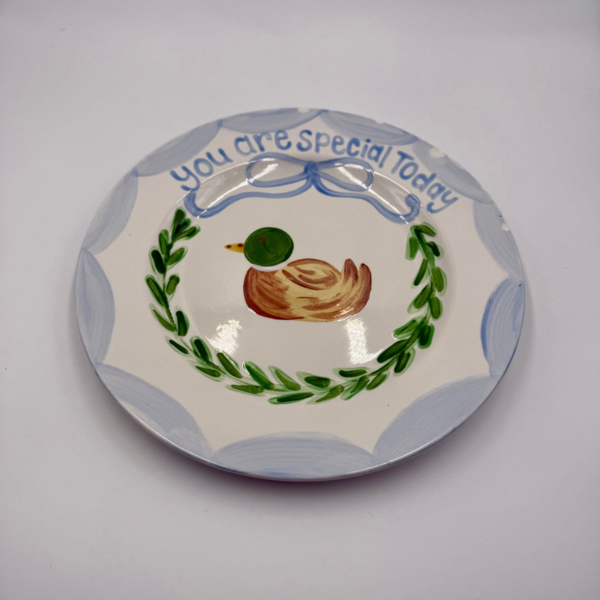 "You are special today" Plate - Blue