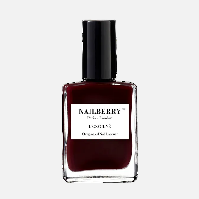 Nailberry nail polish bottle on a white background