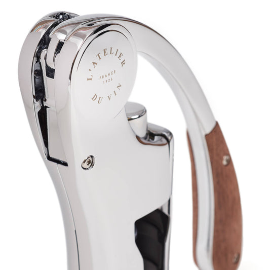 Lever Wine Opener - OENO MOTION SILVER & WOOD