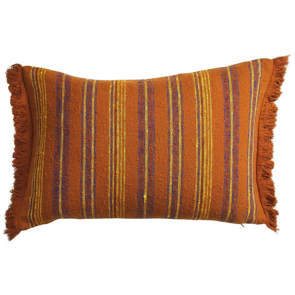 Nicolette Woven Cushion - Russet: Feather Insert
