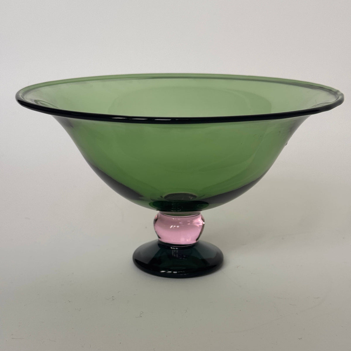 Fruit Bowl, Green/Pink/Clear
