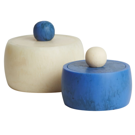 Karine Mini Canister - Pearl/Azure