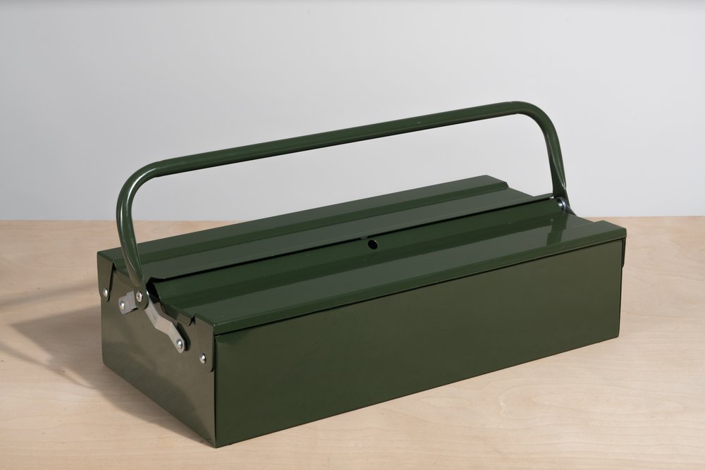 Metalplus single layer tool box in glossy dark green