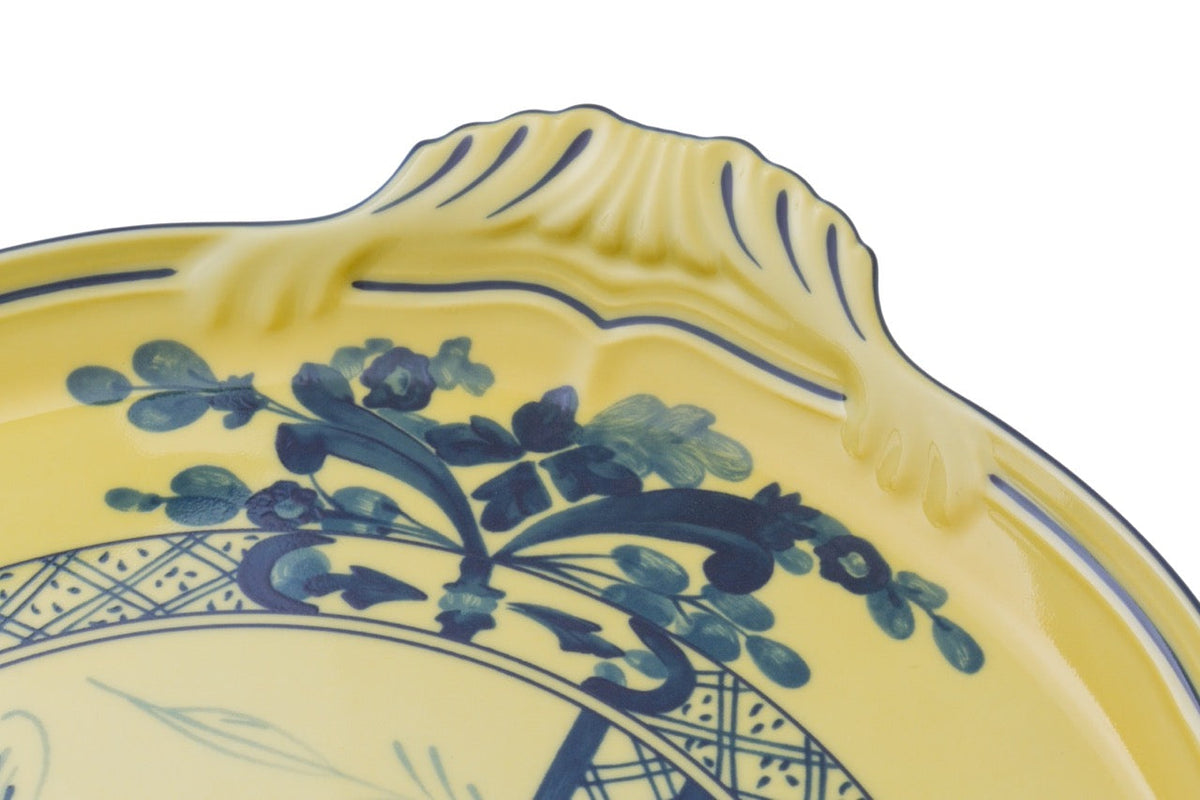 Ginori 1735 Oriente Italiano Round Cake Plate, Citrino