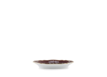Ginori 1735 Oriente Italiano Oval Pickle Dish, Castagna