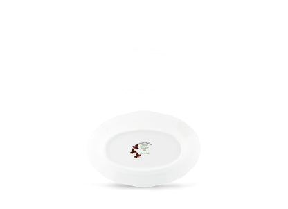 Ginori 1735 Oriente Italiano Oval Pickle Dish, Castagna