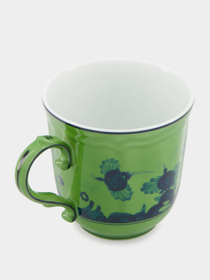 Ginori 1735 Oriente Italiano Mug, Malachite, side view