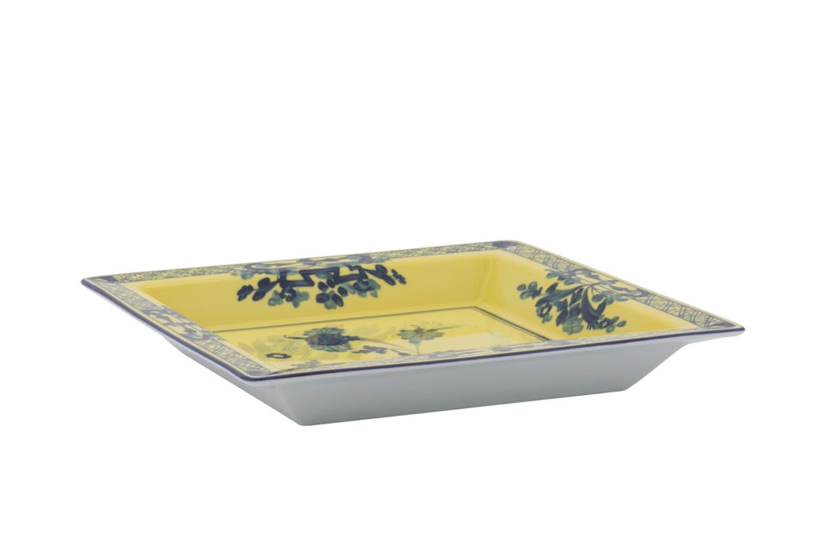 Ginori 1735 Oriente Italiano Large Square Change Tray, Citrino