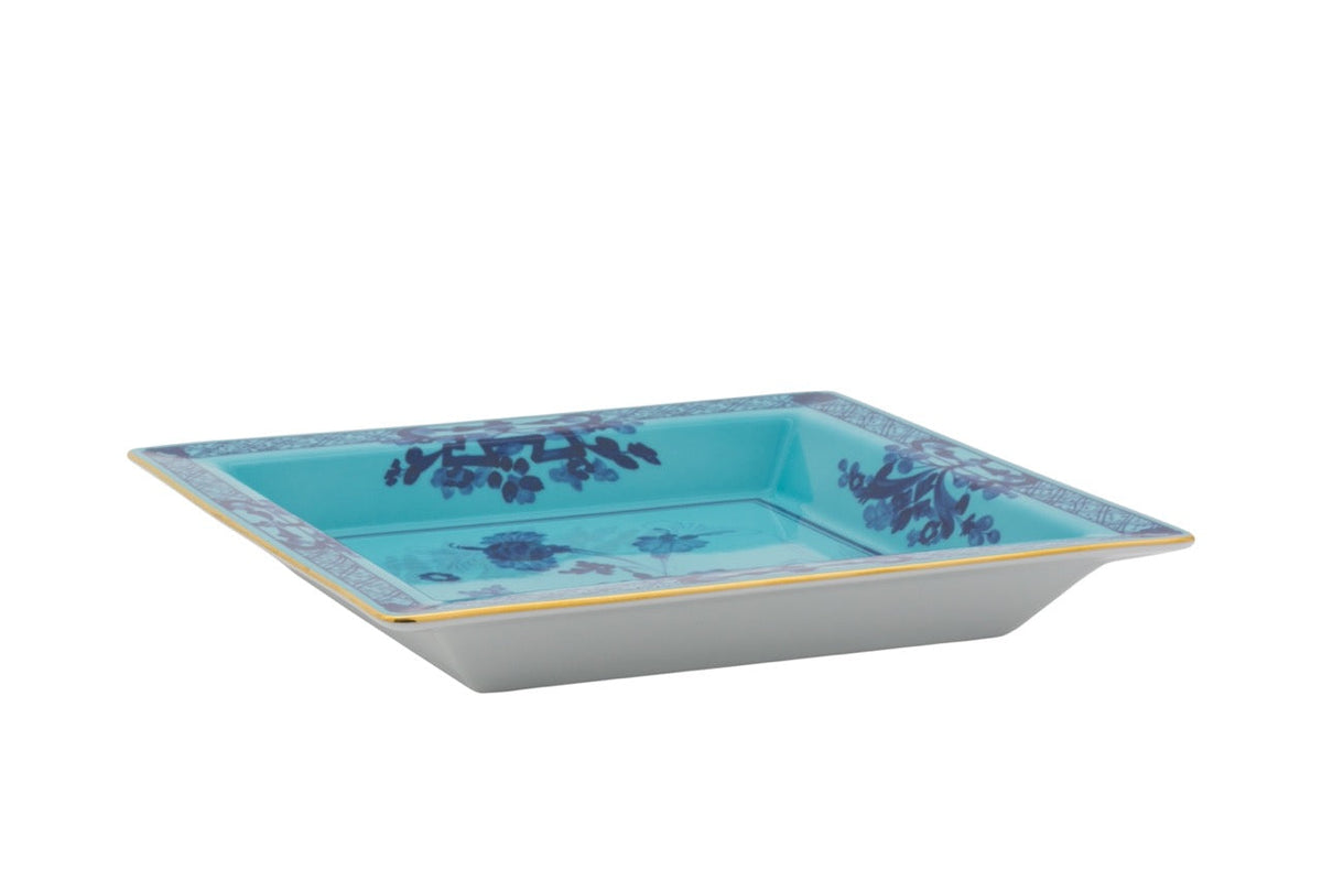Ginori 1735 Oriente Italiano Large Square Change Tray, Iris