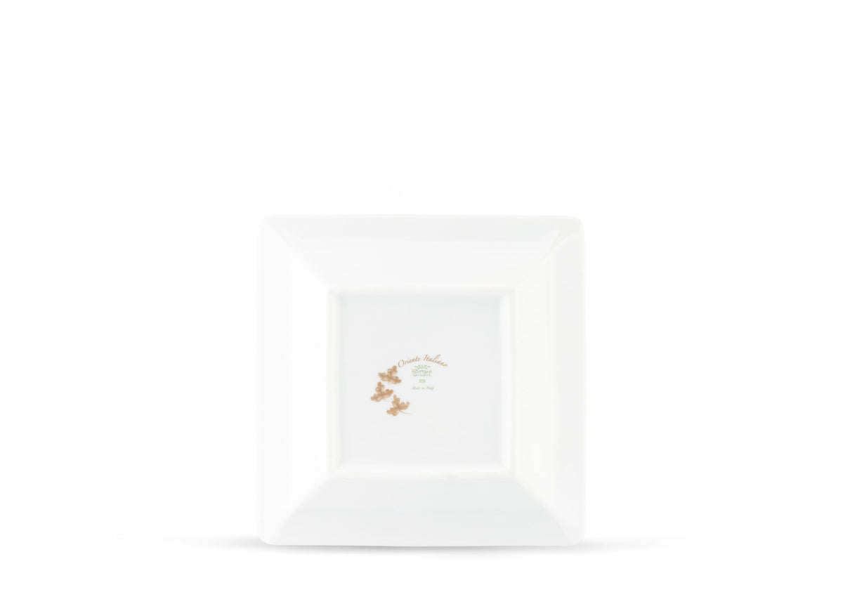 Ginori 1735 Oriente Italiano Small Square Change Tray, Meringa