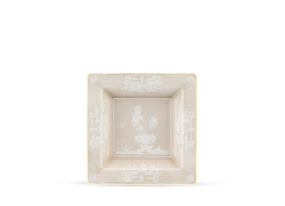 Ginori 1735 Oriente Italiano Small Square Change Tray, Meringa