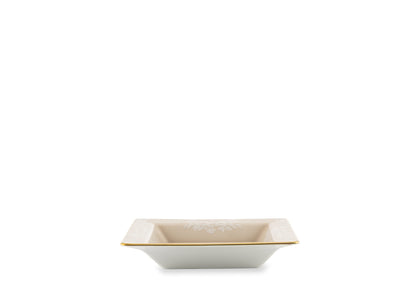 Ginori 1735 Oriente Italiano Small Square Change Tray, Meringa