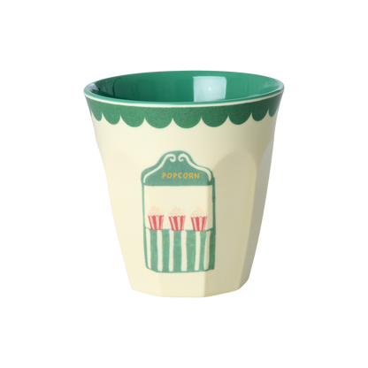 Melamine Kids Cups in Fun Fair Mint Prints - Small - 6 pcs. in Gift Box