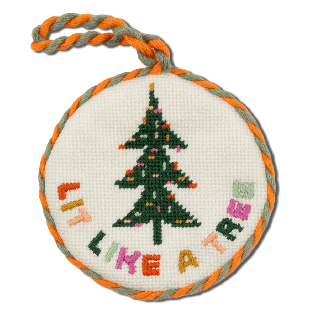 Needlepoint Ornament - Lit Like a Tree