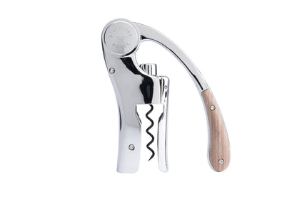 Lever Wine Opener - OENO MOTION SILVER & WOOD