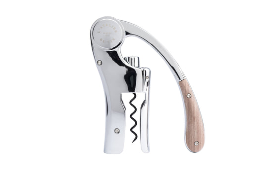 Lever Wine Opener - OENO MOTION SILVER & WOOD