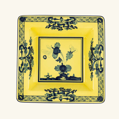 Ginori 1735 Oriente Italiano Small Square Change Tray, Citrino