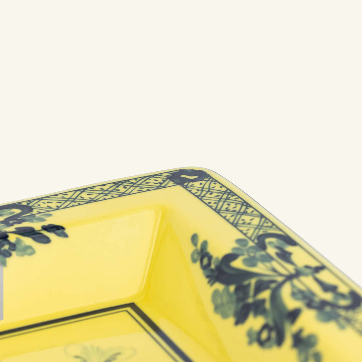 Ginori 1735 Oriente Italiano Small Square Change Tray, Citrino