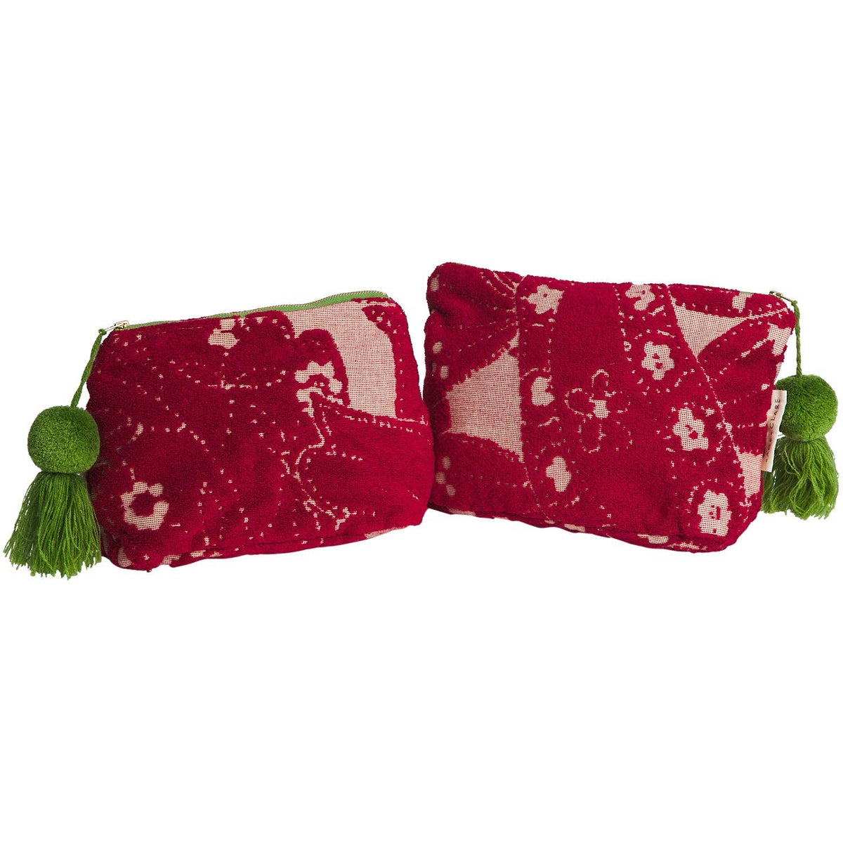 Lucia Terry Pouch - Crimson: Small