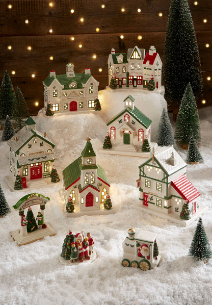 Spode Christmas Tree Village LED Train Station