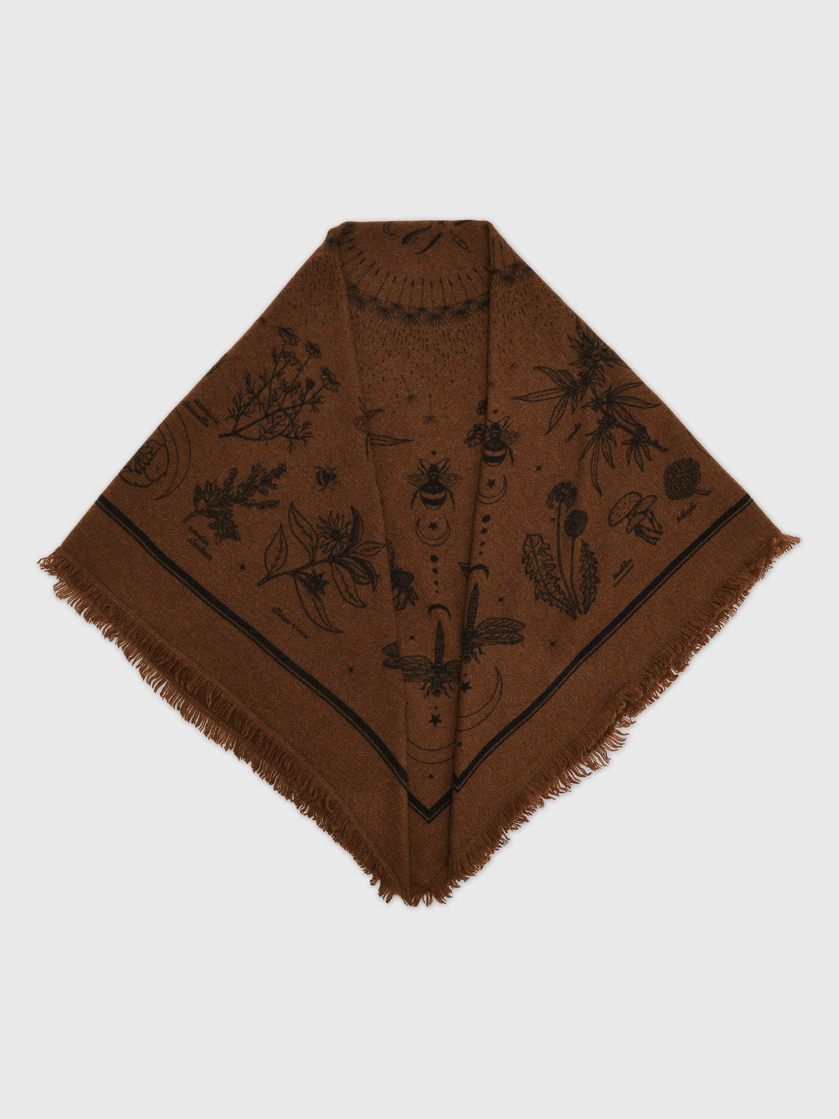FREYA Gaia Cashmere Bandana - Mocha/Black