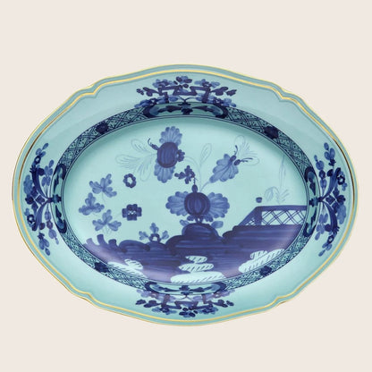 Ginori 1735 Oriente Italiano Oval Platter, Iris