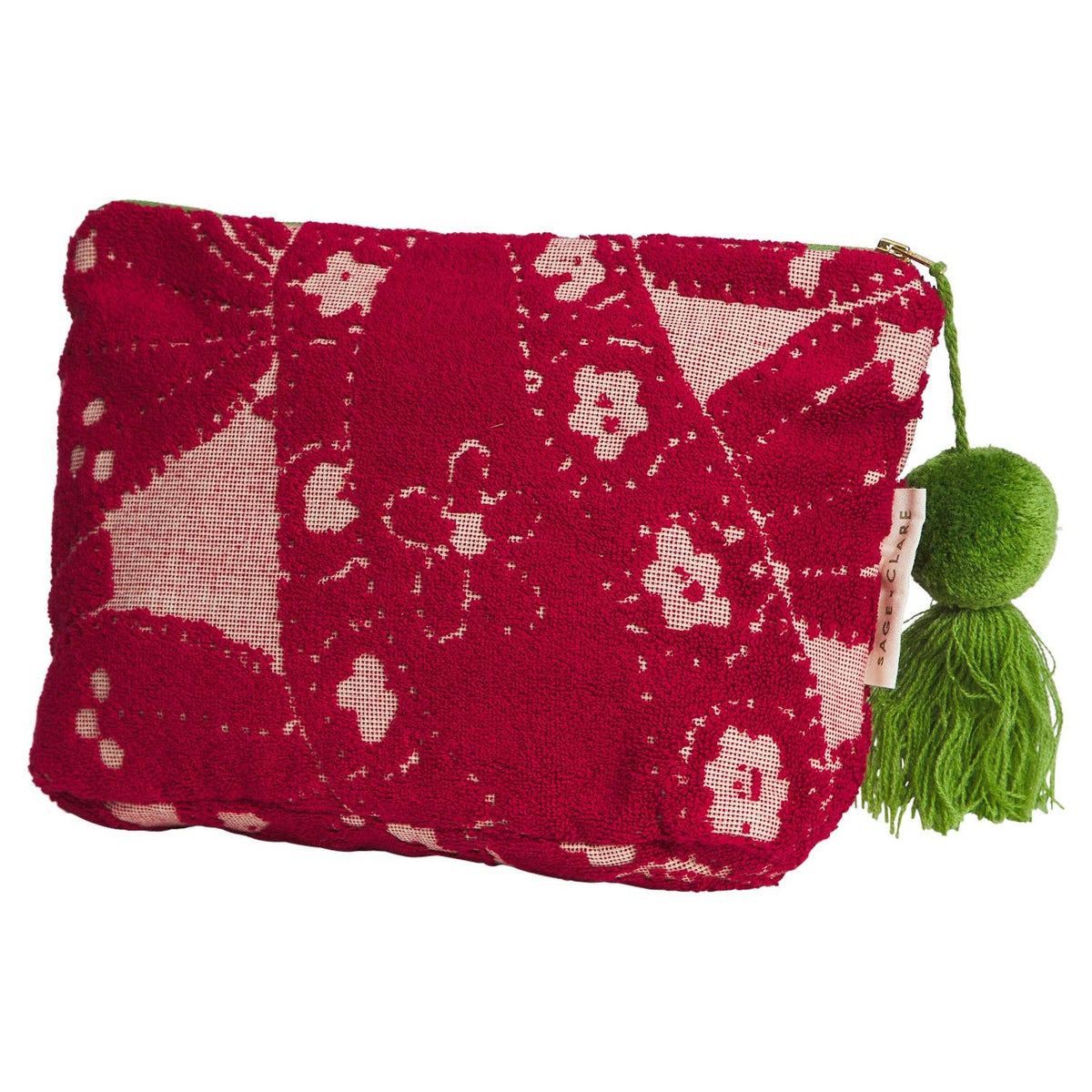 Lucia Terry Pouch - Crimson: Small
