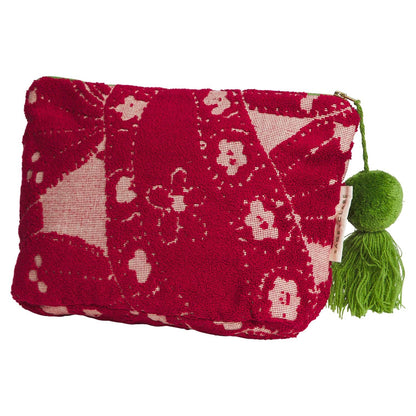 Lucia Terry Pouch - Crimson: Small