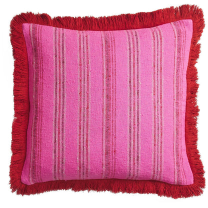 Nicolette Woven Cushion - Pansy: Feather Insert