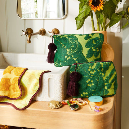 Lucia Terry Pouch - Kelp: Small