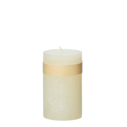 Timber Candle, Melon White: D5 x H15 cm.