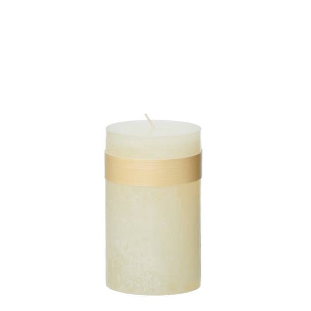 Timber Candle, Melon White: D5 x H10 cm