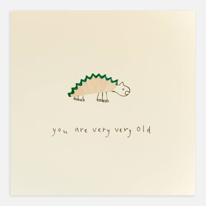 Birthday Dinosaur Card – Handfinished - Real Pencil Shavings