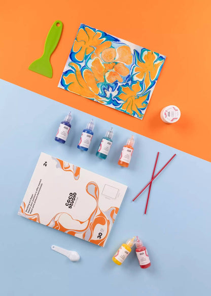 Marbling Art Painting Set (12 Colors)