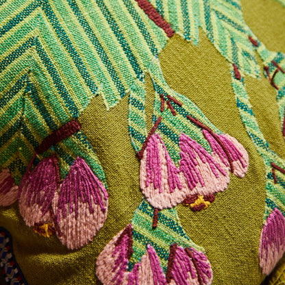 Vivi Appliqué Cushion - Juniper: Feather Insert
