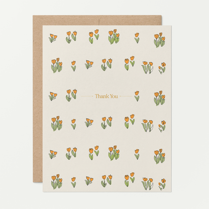 Garden Gratitude Thank You A2 Greeting Card