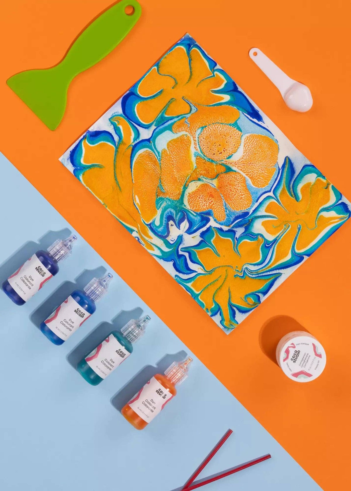 Marbling Art Painting Set (12 Colors)