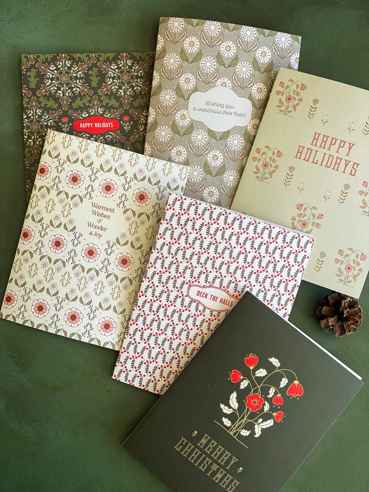 Berry Sprig A2 "Deck the Halls" Holiday Greeting Card