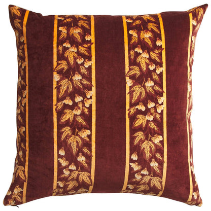 Agata Velvet Cushion - Rosewood: Feather Insert